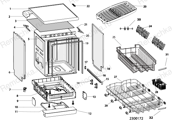 прибор Indesit: ADP321WH. Схема: 1