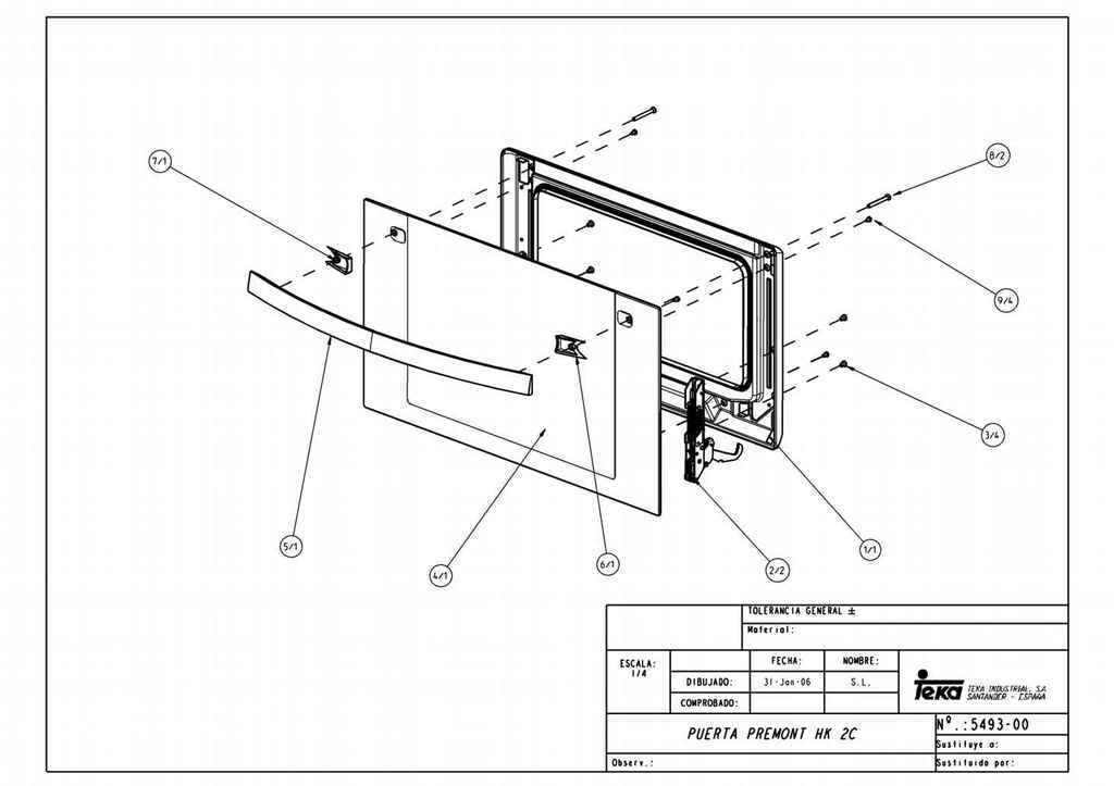 прибор Teka: HK 700 INOX E00 VR01. Схема: 1