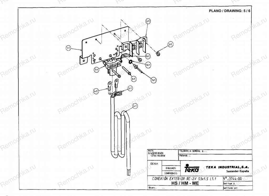 прибор Teka: HT 485 ME S98. Схема: 1