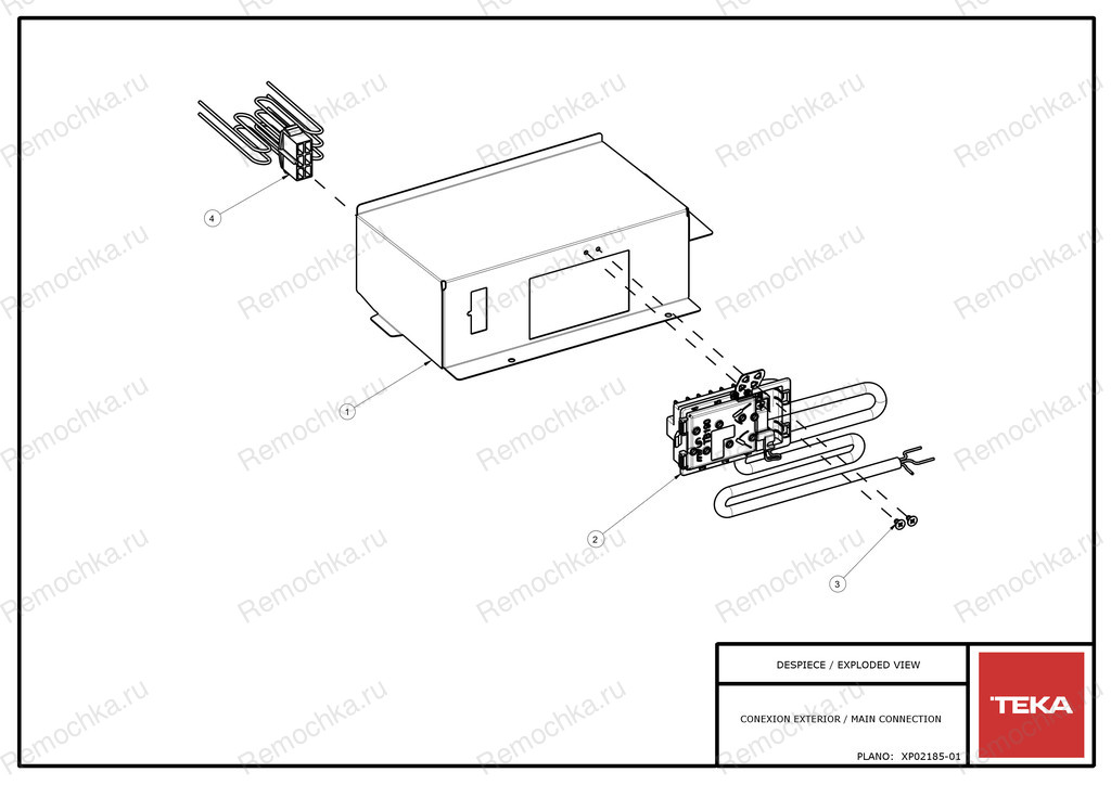 прибор Teka: HBE 615 ME INOX E00 EP VR00. Схема: 1