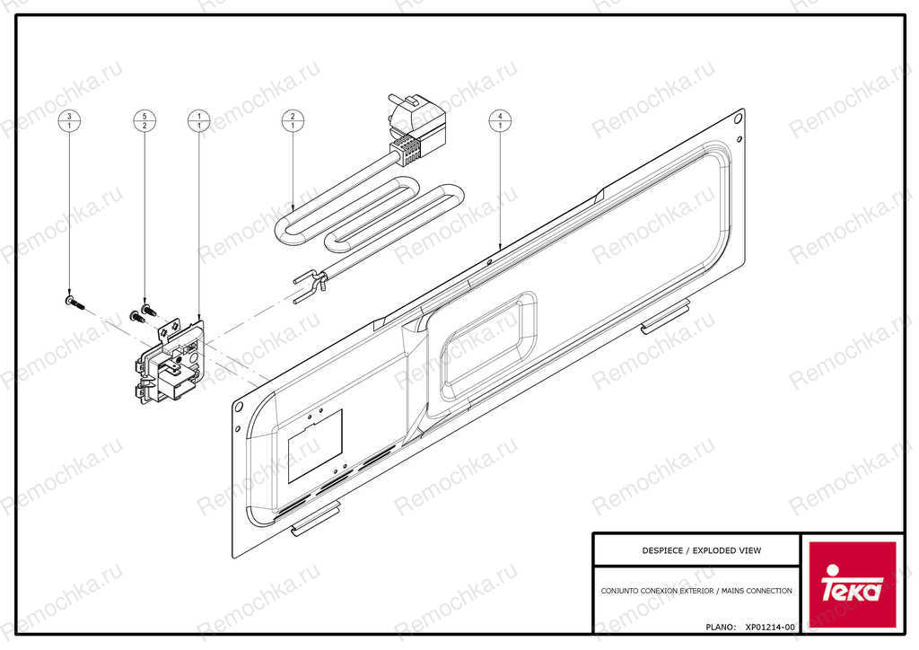 прибор Teka: HS 725 INOX E01 VR00. Схема: 1