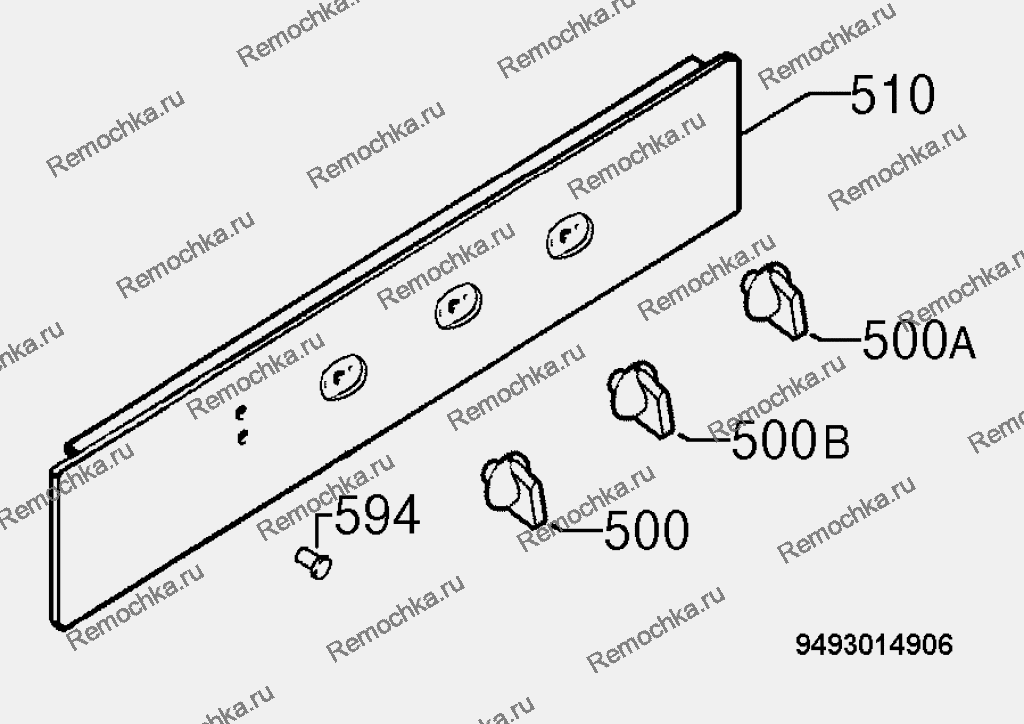 Духовой шкаф Electrolux: ZOB655X. Схема: 1